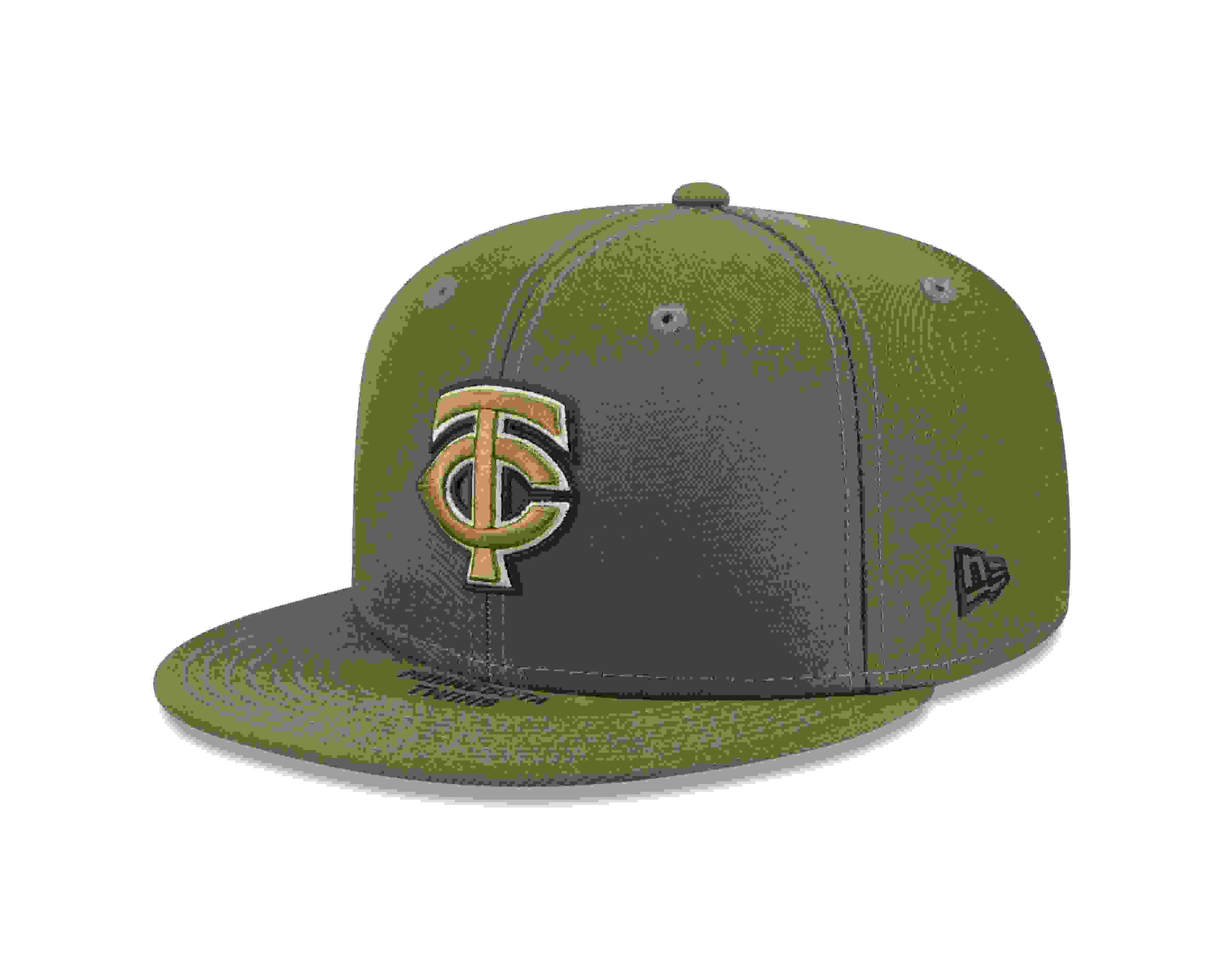 New Era Minnesota Twins 9FIFTY Armed Forces Green Snapback Hat